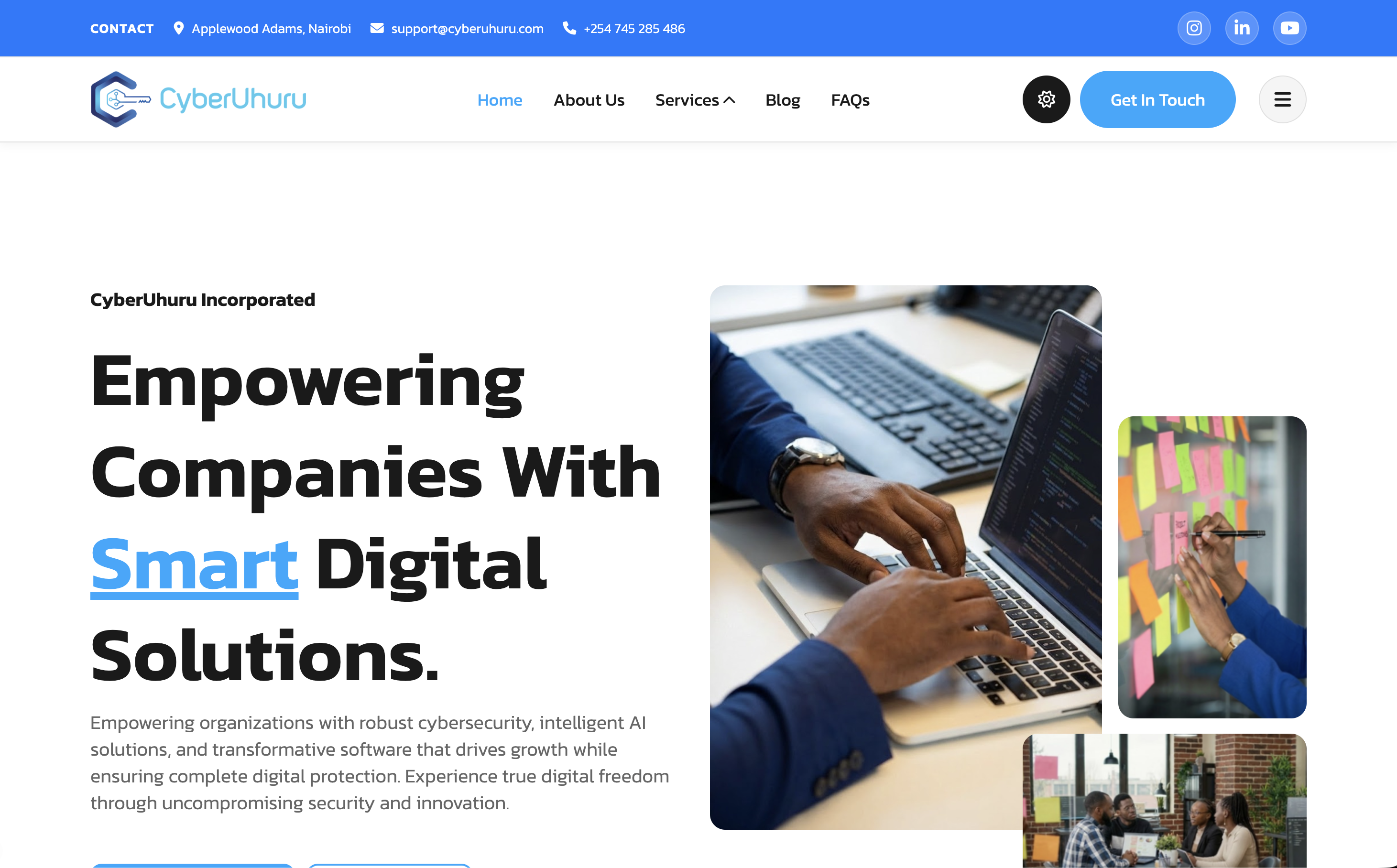 CyberUhuru - Cybersecurity & AI Solutions project engineered by Eugene Mutembei