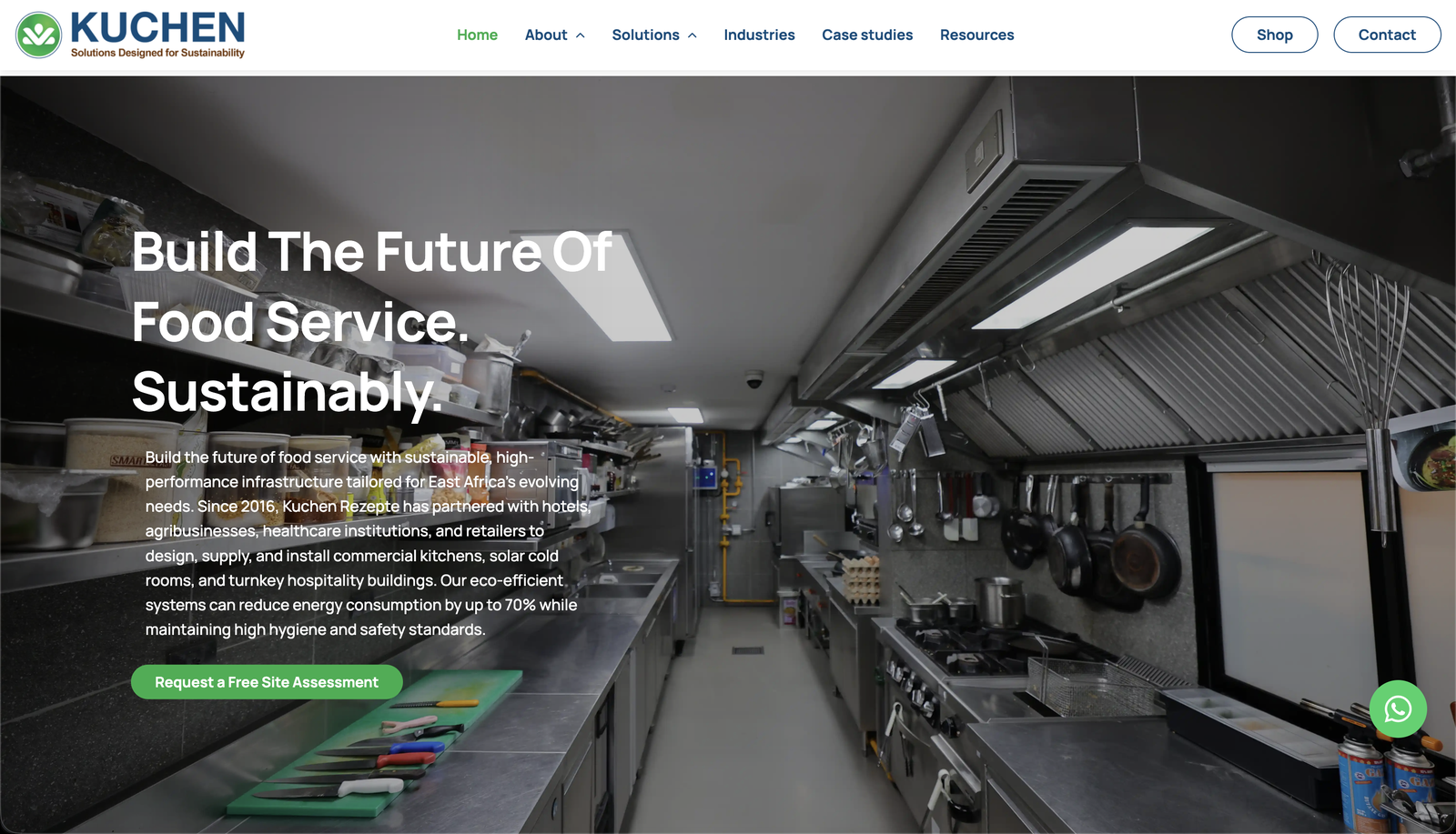 Kuchen Rezepte Ltd - Sustainable Infrastructure project engineered by Eugene Mutembei